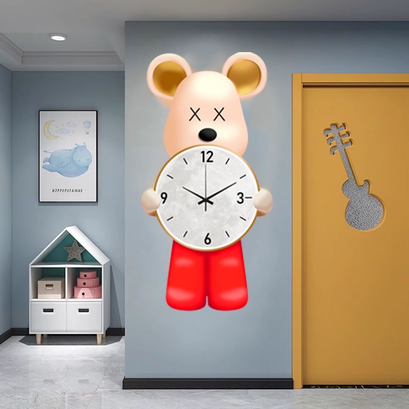 Animal Clock 60X31 CM 6 Environmentally friendly material, no need for punching
